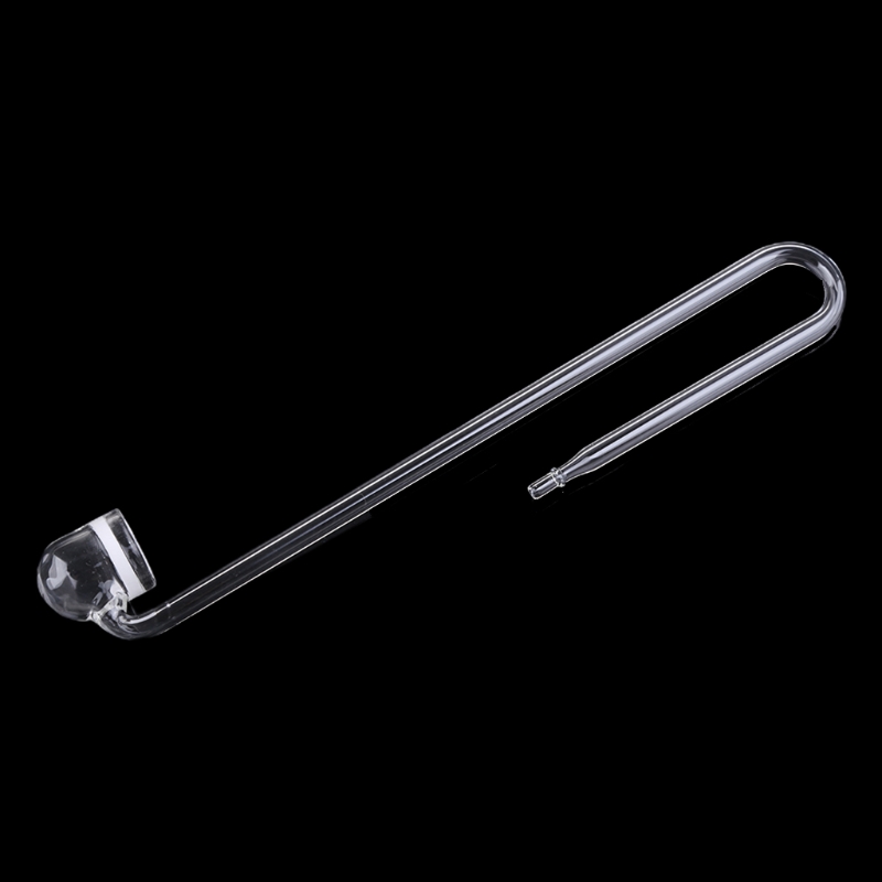 Planted Aquarium Equipment - Kaca CO2 Diffuser Transparan Penyemprot U-bentuk