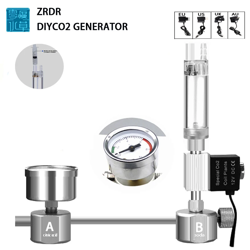 Planted Aquarium Equipment - Kit Sistem Generator Reaktor CO2 DIY