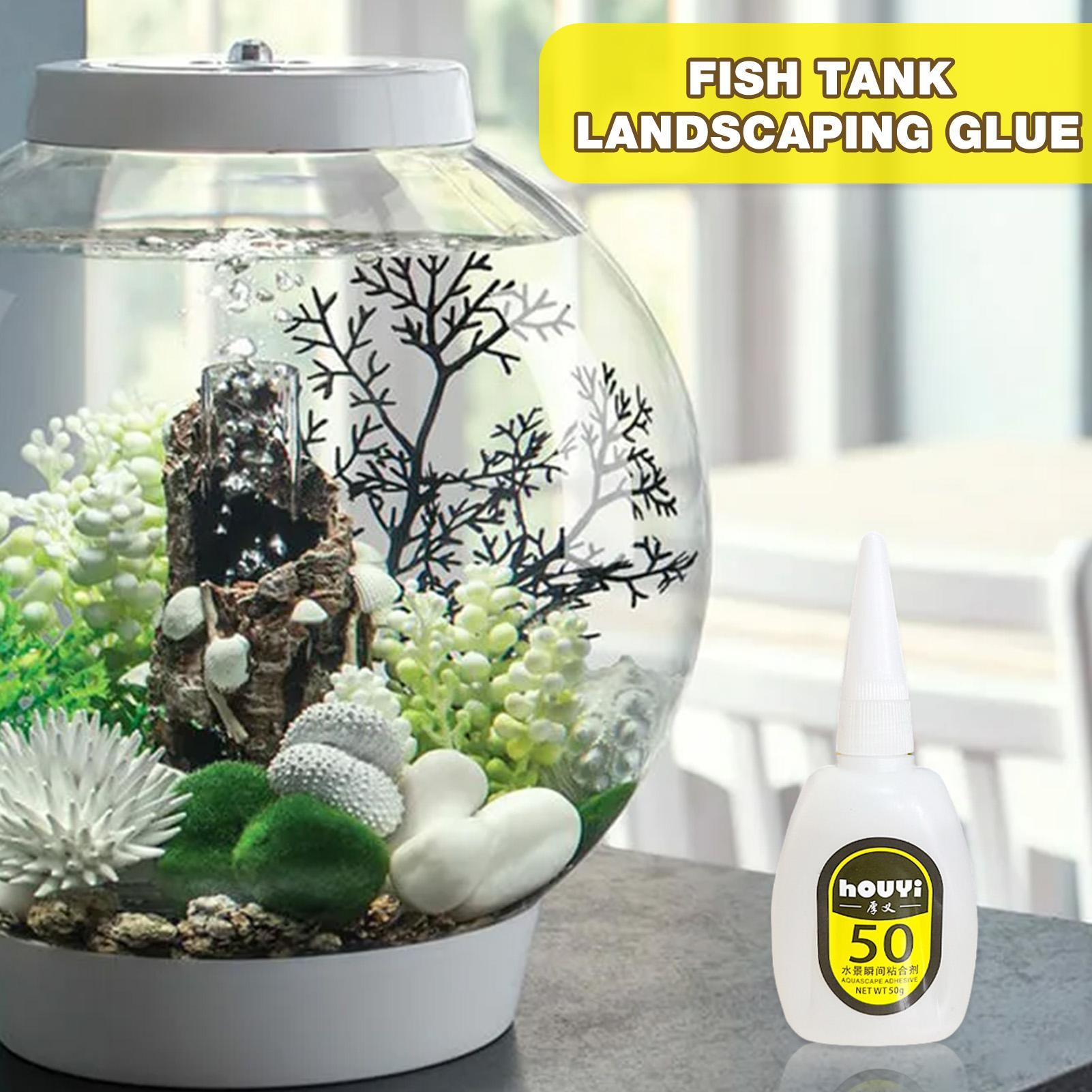 50/100g Lem Instan Bening untu - Planted Aquarium Aquascape ulasan dan harga