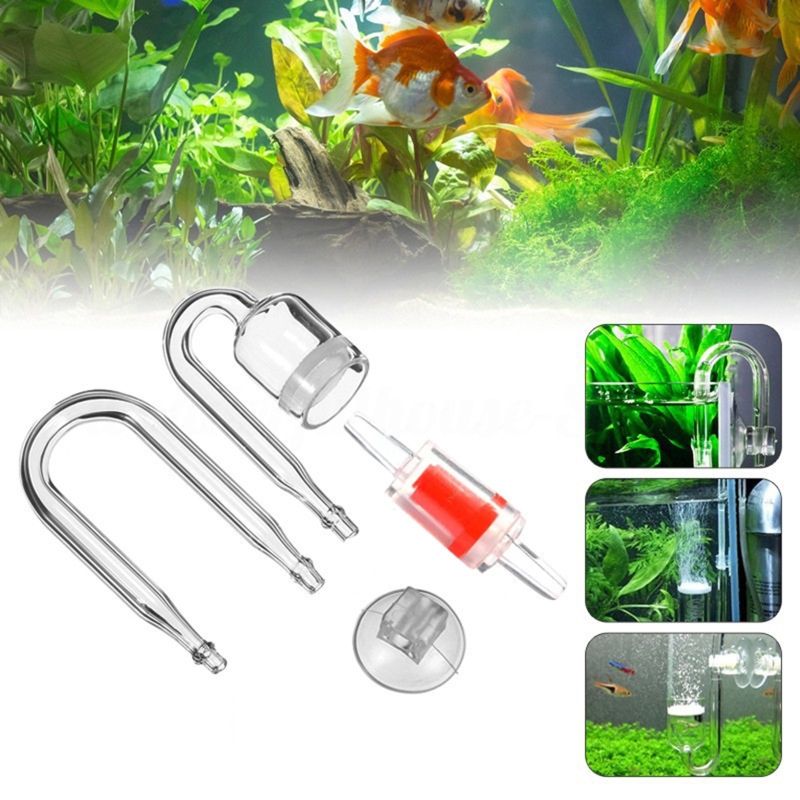 4 buah Set CO2 DIY Diffuser, u - Planted Aquarium Aquascape ulasan dan harga